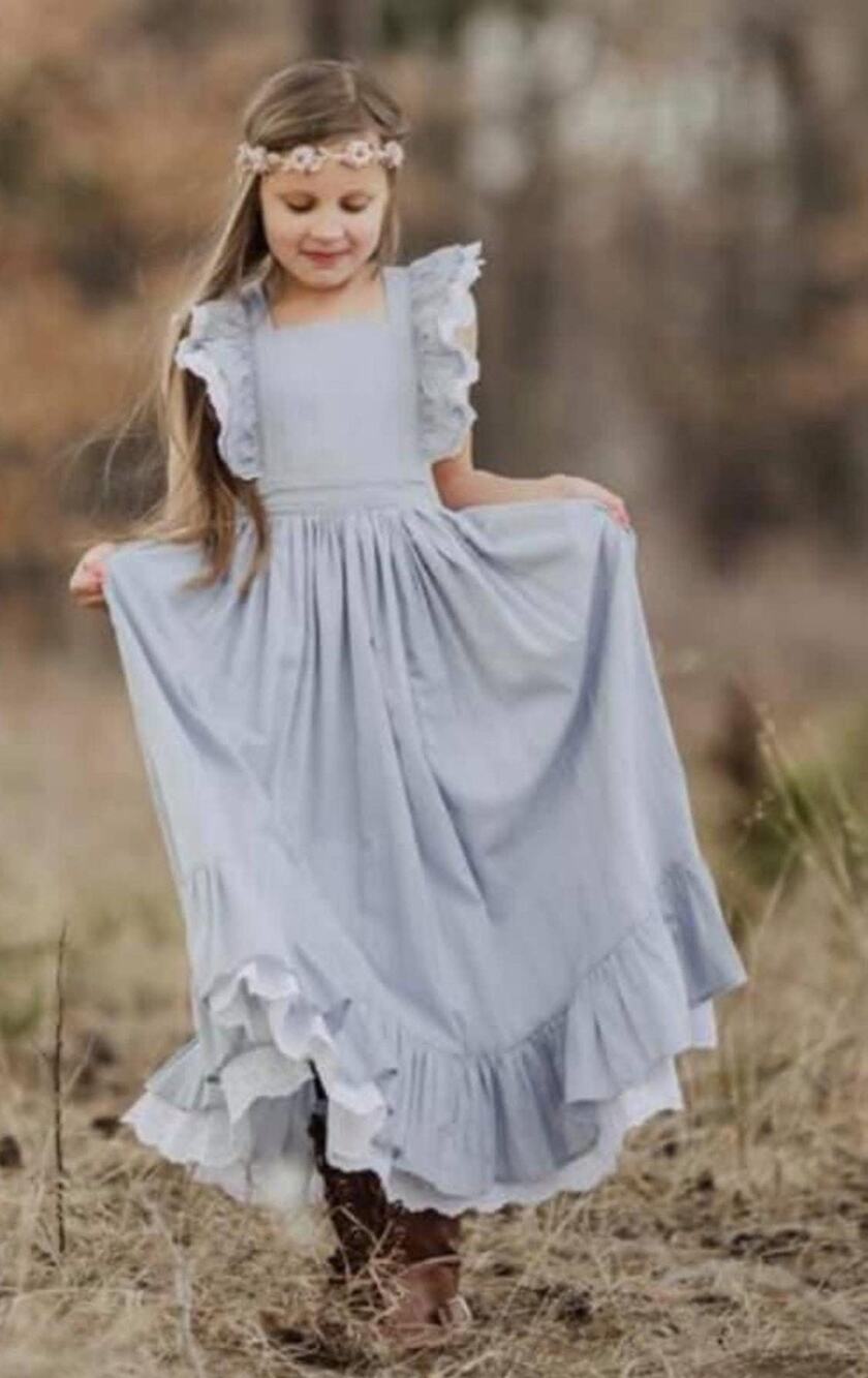 Well Dressed Wolf Gray Naomi Maxi Dress Size 12 NWT